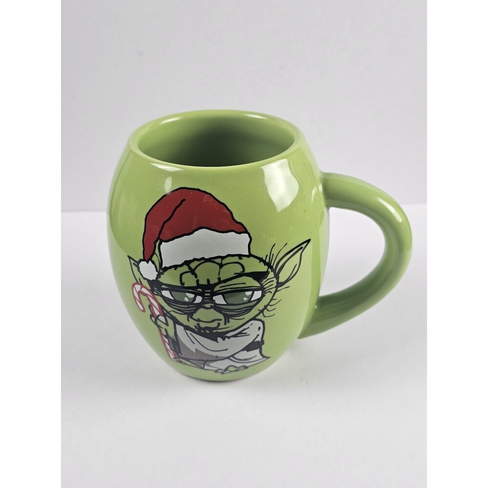 Star Wars Santa Clause Yoda A Merry Christmas May You Have Coffee 18oz Mug Green